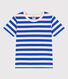 Teeshirt enfant en coton manches courtes à rayures