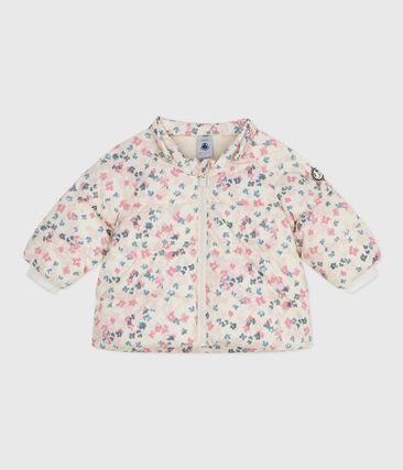 Doudoune bébé imprimée fleurs