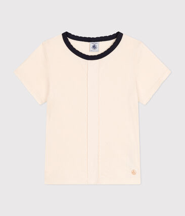 Tee-shirt manches courtes en coton enfant fille