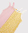 Lot de 2 chemises à bretelles imprimé fleuri petite fille en coton biologique variante 1