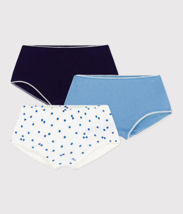 Lot de shorties enfant en coton imprim&eacute; pommes multicouleur