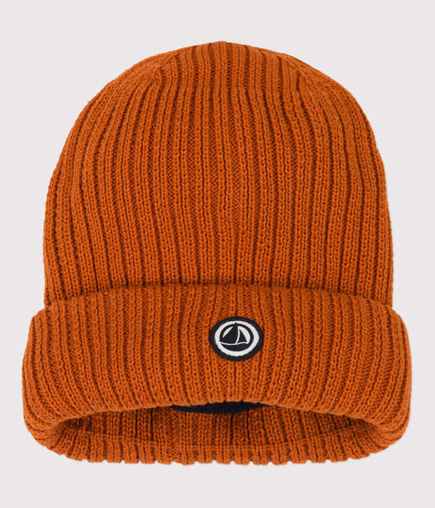 Bonnet enfant gar&ccedil;on-fille marron