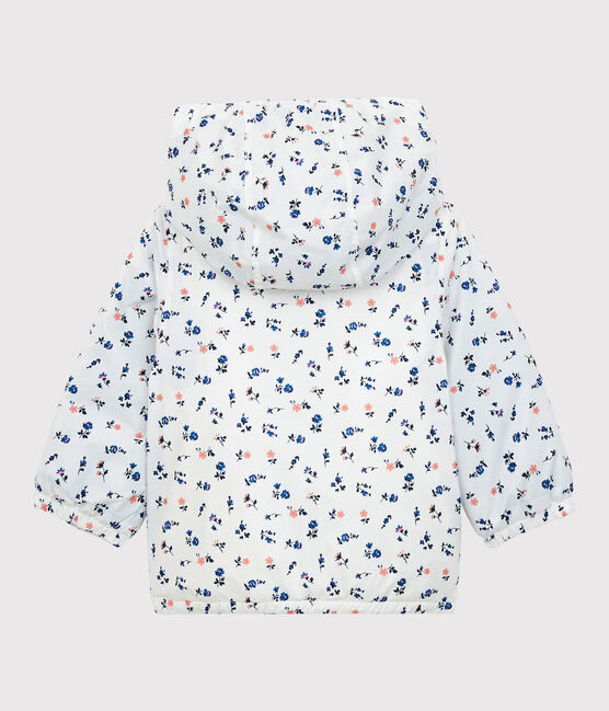 Coupe-vent chaud en polyester bébé. blanc MARSHMALLOW/blanc MULTICO