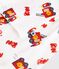 Pyjama short enfant en coton imprim&eacute; pompier blanc/multicouleur
