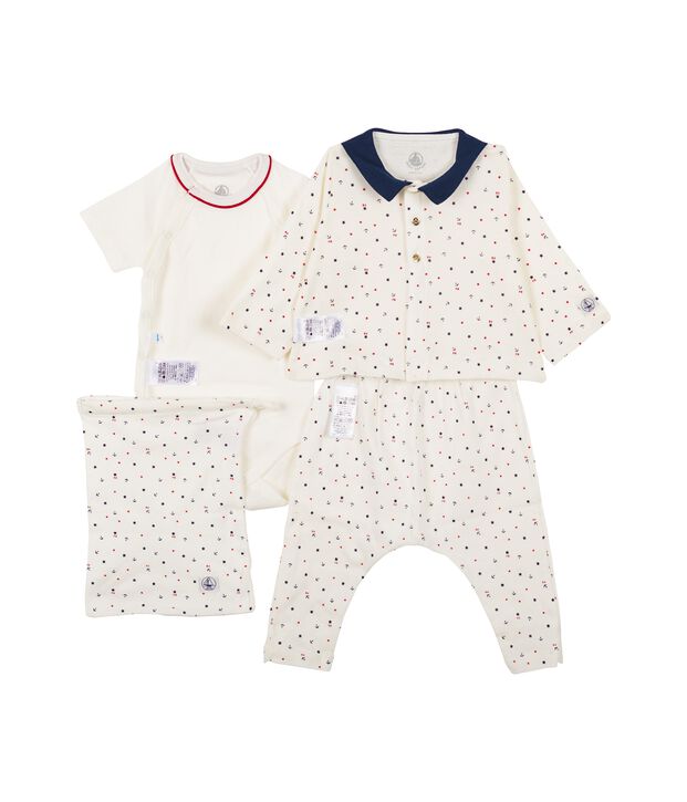 Ensemble 4 pi&egrave;ces b&eacute;b&eacute; gar&ccedil;on imprim&eacute; multicouleur