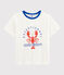 Tee-shirt enfant garcon blanc MARSHMALLOW