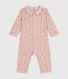 Pyjama sans pieds imprimé fleurs en coton bébé