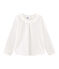 Tee shirt manches longues enfant fille blanc MARSHMALLOW