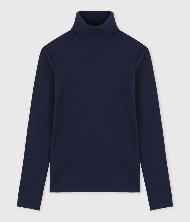 Sous-pull iconique cocotte en coton Femme bleu marine