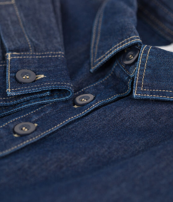 Robe manches longues en denim enfant fille bleu DENIM