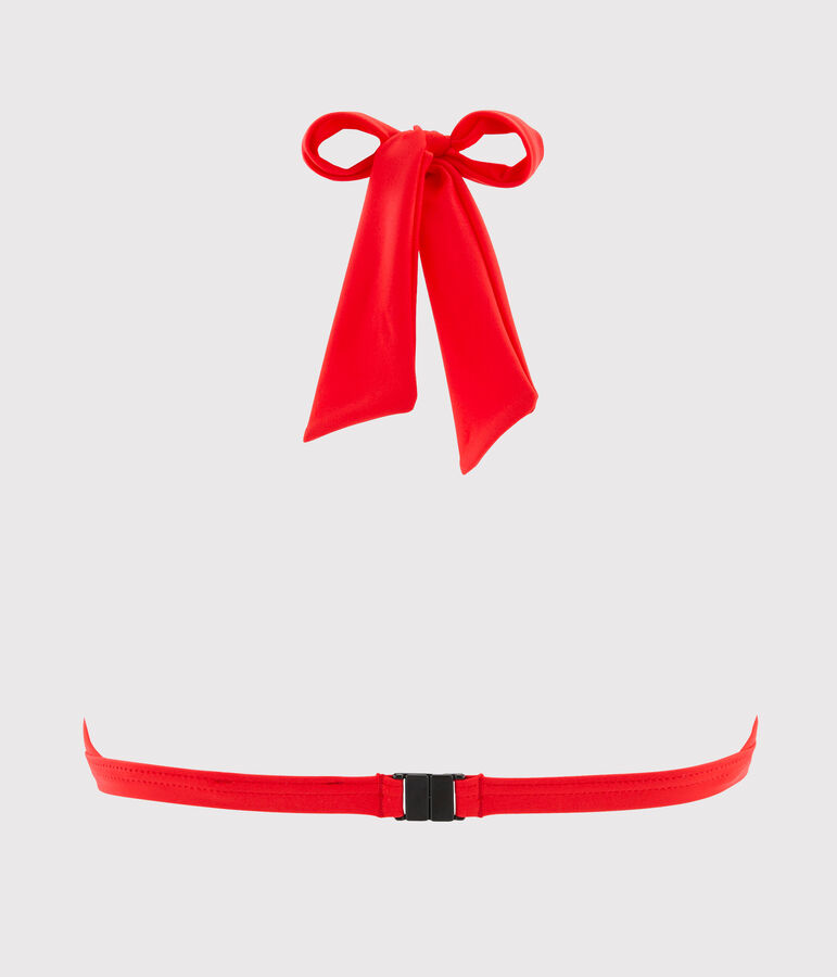 Haut de maillot de bain uni femme rose GROSEILLER