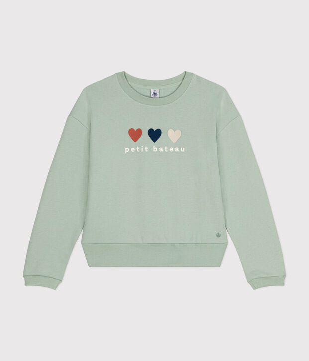 Sweatshirt en molleton femme vert