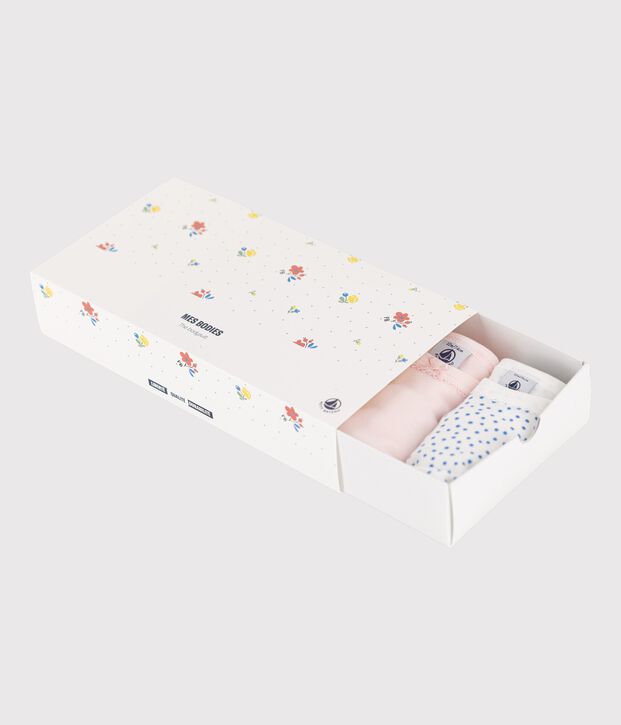 Lot de 5 bodies manches courtes en coton multicouleur