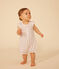 Combinaison courte imprimé fleurs en coton bébé MARSHMALLOW/ PANTY