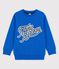 Sweatshirt en molleton enfant garçon bleu DELFT