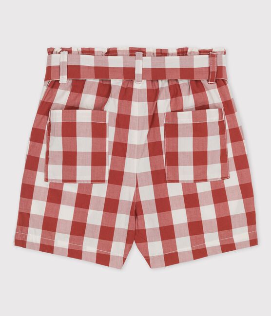 Short vichy en popeline enfant fille OMBRIE/ AVALANCHE