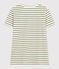 Tee-shirt LE DROIT col rond en coton Femme AVALANCHE/ CROCO