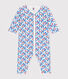 Pyjama bébé en coton sans pieds fleuri
