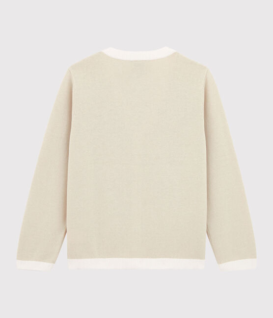 Cardigan enfant garçon beige FETA