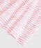 Pyjama snugfit imprimé vagues roses petite fille en coton blanc MARSHMALLOW/rose GRETEL
