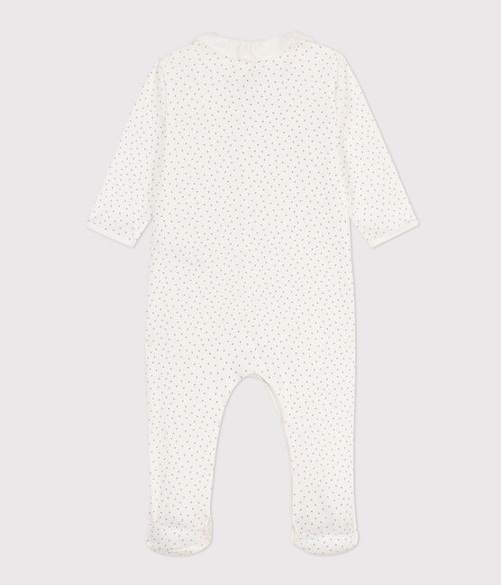 Dors-bien pois en coton blanc MARSHMALLOW/ EDNA