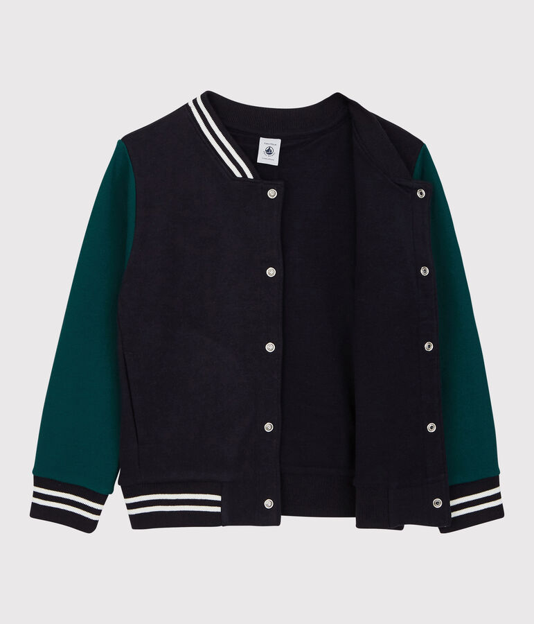 Teddy en molleton enfant gar&ccedil;on bleu SMOKING/ PINEDE