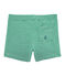 Short bébé garçon rayé vert PIVERT/blanc MARSHMALLOW
