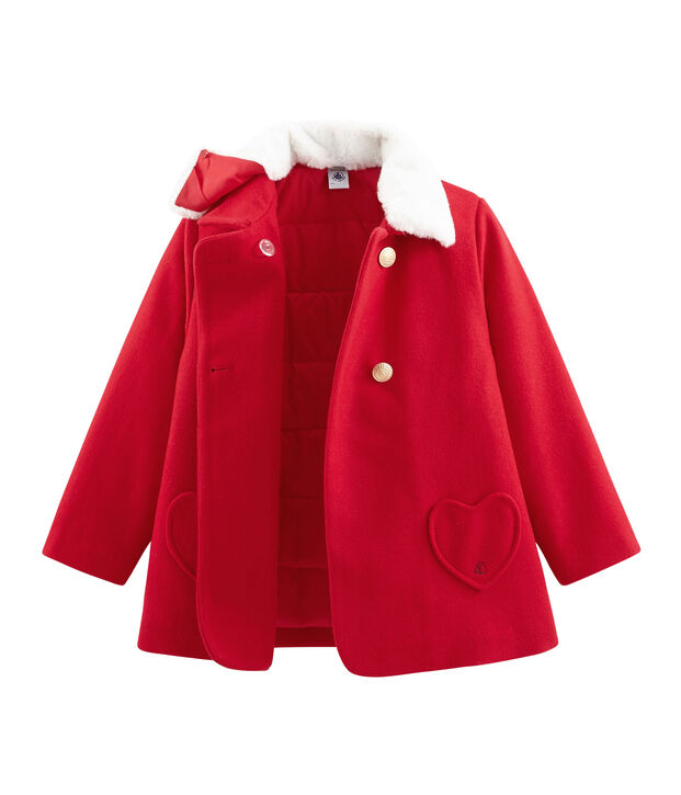 Manteau enfant fille rouge