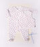Gilet b&eacute;b&eacute; en gaze de coton sans manche imprim&eacute; petit c&oelig;urs blanc/multicouleur