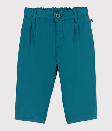 Pantalon bébé en coton souple uni
