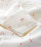 Combisac cerises bébé en coton biologique blanc MARSHMALLOW/blanc MULTICO