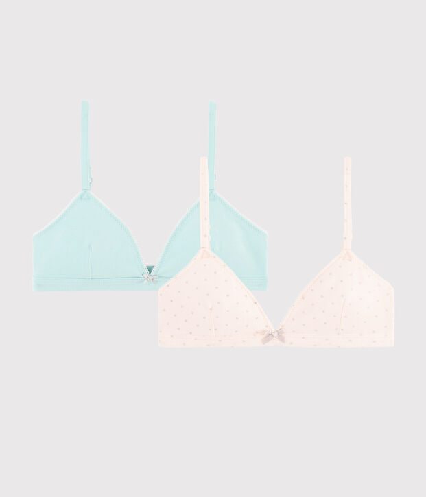 Lot de 2 soutiens-gorge &agrave; paillettes fille multicouleur
