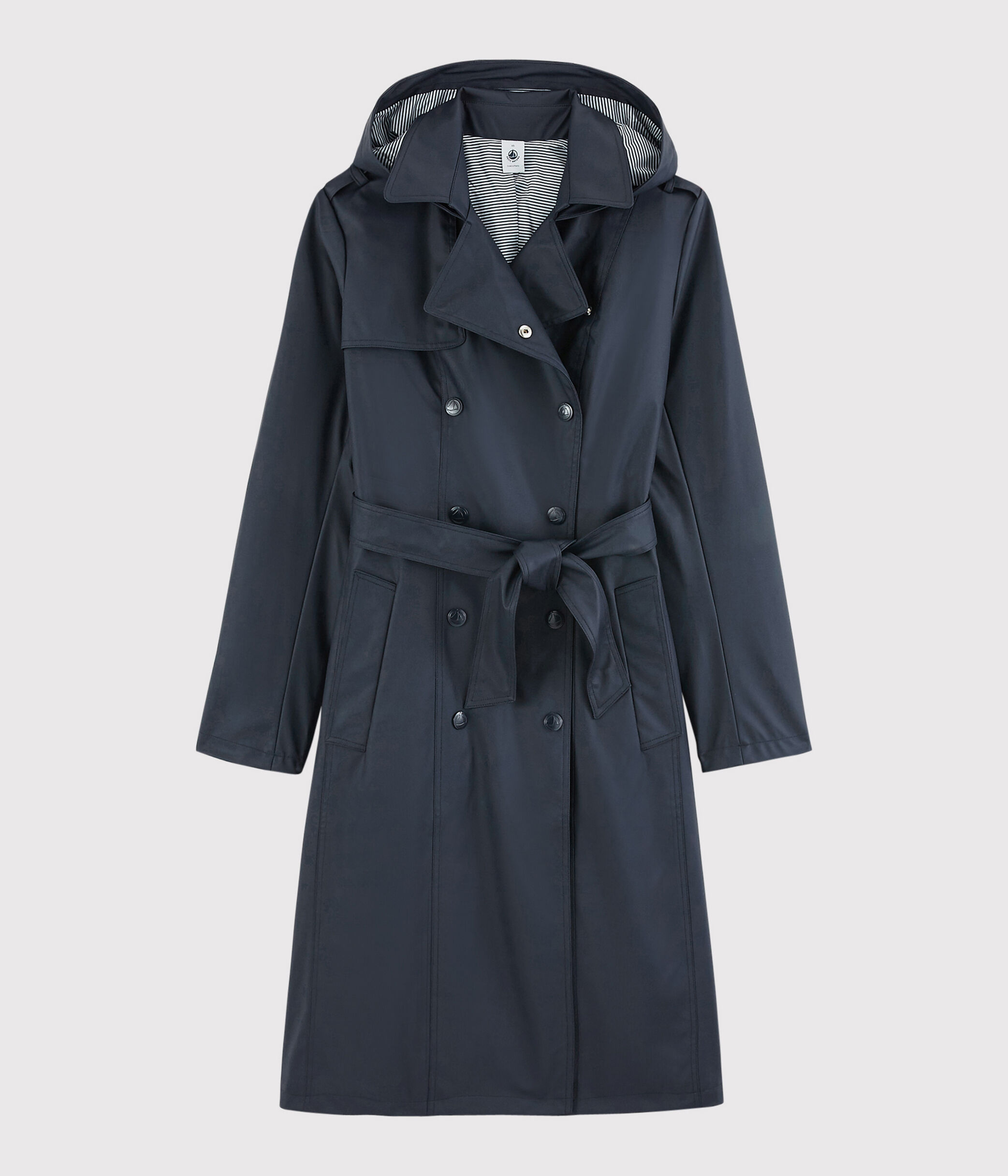 trench femme bleu