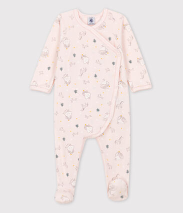 PETIT BATEAU - Dors-bien bébé imprimé princesse en velours de coton biologique