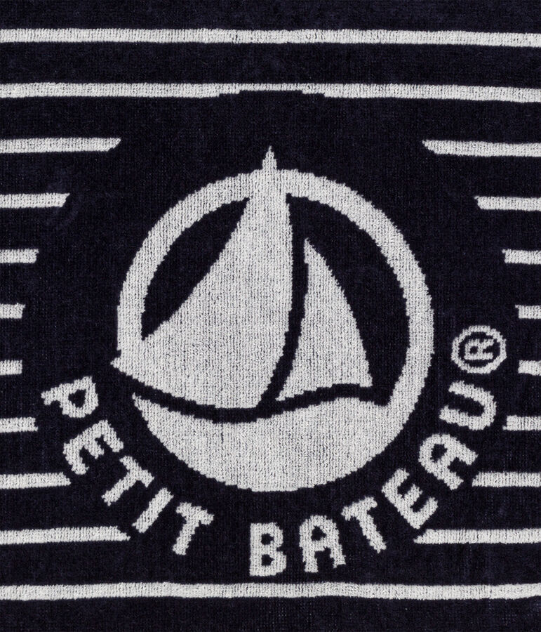 Serviette de plage bleu SMOKING/blanc MARSHMALLOW