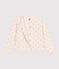 Cardigan en tubique imprimé enfant fille beige AVALANCHE/ ARGENT