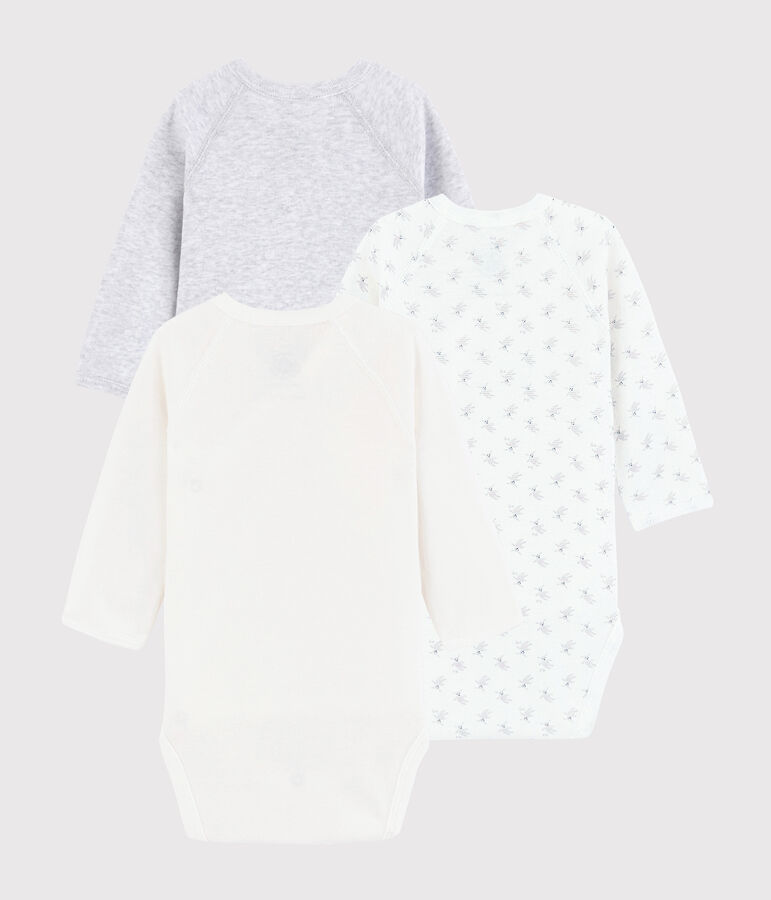 Trio de bodies naissance manches longues b&eacute;b&eacute; variante 1