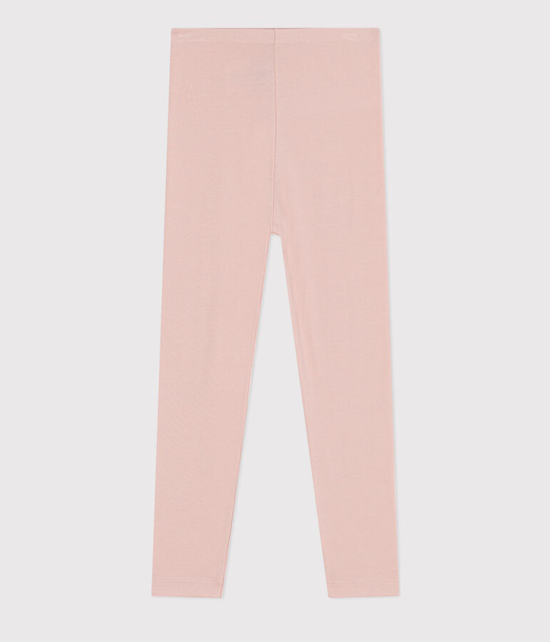 Legging en jersey &eacute;lasthanne enfant fille rose SALINE