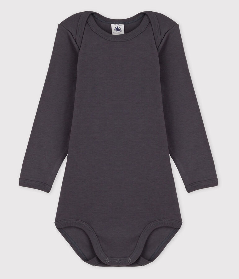 Body manches longues b&eacute;b&eacute; fille gris