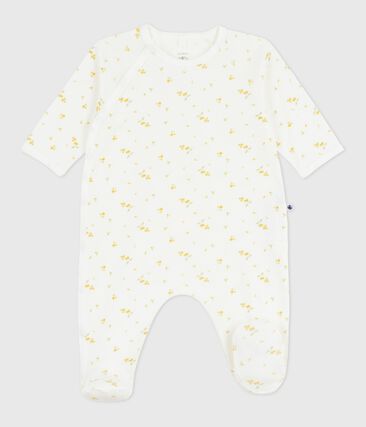 Pyjama bébé en coton fleuri