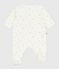 Pyjama b&eacute;b&eacute; en coton fleuri blanc/multicouleur