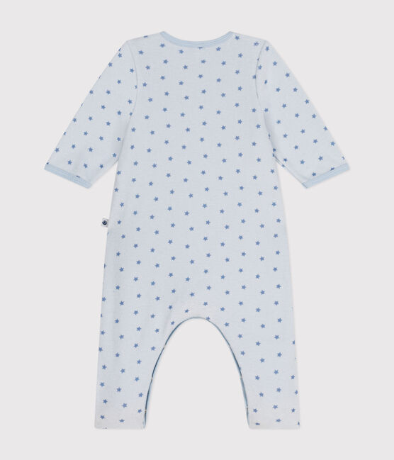 Bodyjama imprimé mini étoiles en velours bébé bleu GOMME/ BEACH