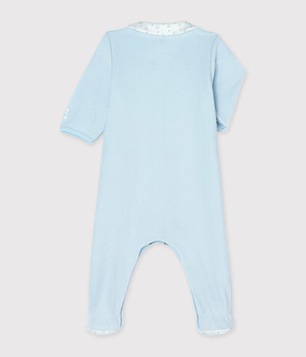 Dors bien b&eacute;b&eacute; en velours bleu clair