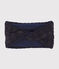 Snood enfant fille bleu SMOKING/jaune OR