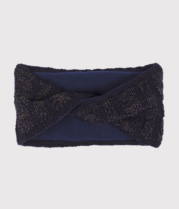 Snood enfant fille bleu/jaune