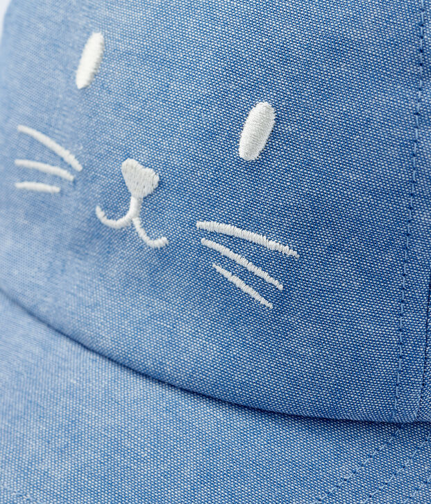 Casquette en denim b&eacute;b&eacute; fille / b&eacute;b&eacute; gar&ccedil;on bleu