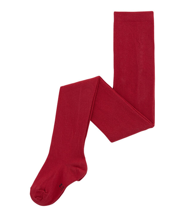 Collant enfant fille rouge