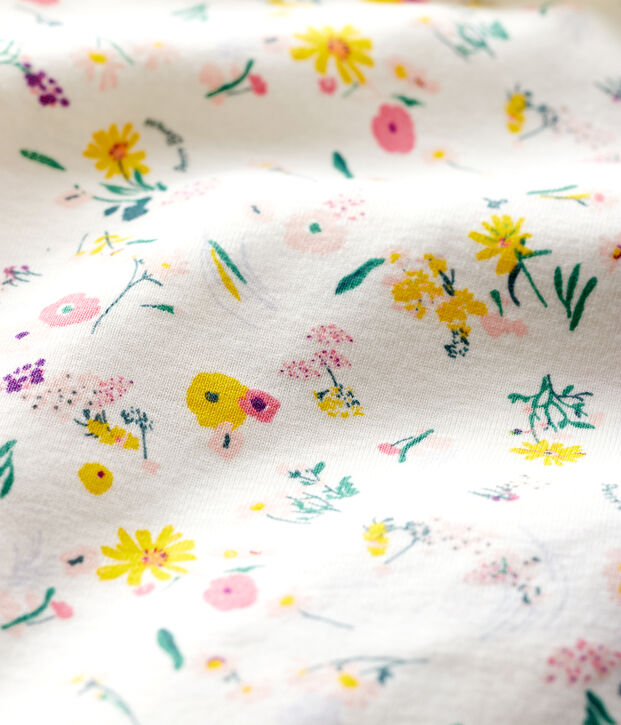 Body b&eacute;b&eacute; fille &agrave; collerette blanc/multicouleur