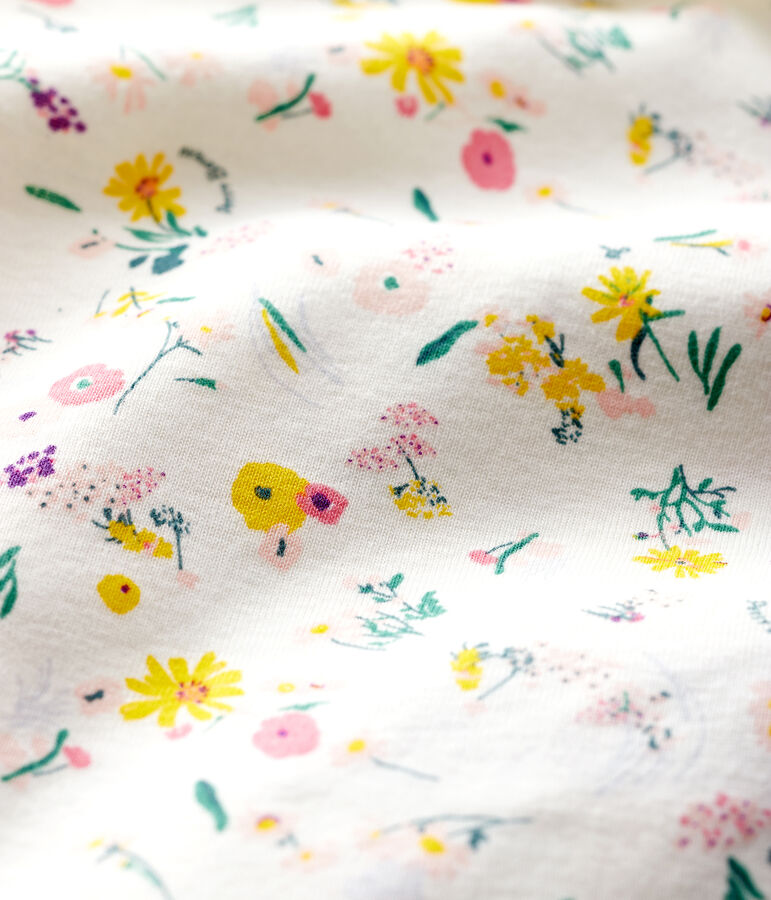 Body b&eacute;b&eacute; fille &agrave; collerette blanc MARSHMALLOW/blanc MULTICO