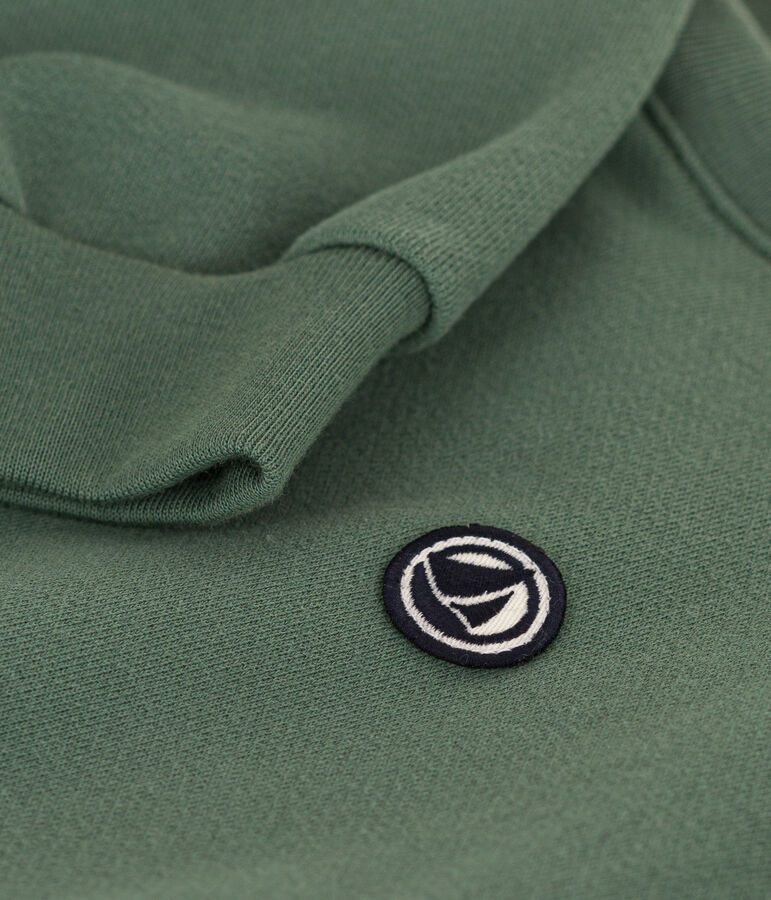 Sweatshirt en molleton enfant gar&ccedil;on vert CROCO